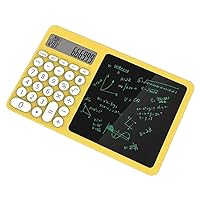 Portable LCD Writing Board with Integrated Calculator for Math Calculation Note Taking and Memo Writing LCD Screen Calculator Convenient Memo Pad
