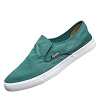 Men’s Low Top Canvas Walking Shoes Slip on Fashion Sneakers Casual Shoes