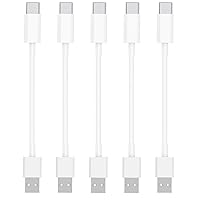[Apple MFi Certified] Short iPhone 15 Charger Fast Charging, 8Inch 5 Pack USB to Type-C Cable Fast iPhone Charging Cables High Speed Data Sync Transfer Cord for iPhone 15 Pro Max/iPad/Airpods