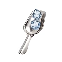 5-Ounce Stainless Steel Ice Scoop, Small Bar Scoop, Great for Ice Bucket, Bartender Supplies by Tezzorio