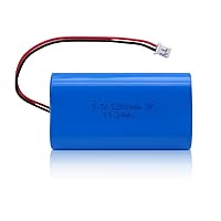 3.7V 5200mah-19.24Wh Rechargeable Battery Pack Lithium Ion Batteries with PH2.0mm Connector for DIY Electronics Products, Toys, Lighting, Bluetooth Equipment