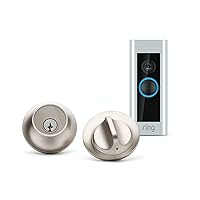 Lock - Touch Edition with Ring Video Doorbell Pro. Answer and Unlock Your Door from Anywhere. Satin Nickel
