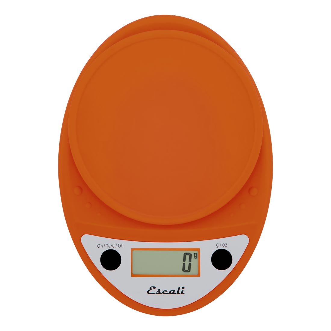 Escali Primo Digital Food Scale Multi-Functional Kitchen Scale and Baking Scale for Precise Weight Measuring and Portion Control, 8.5 x 6 x 1.5 inches, Pumpkin Orange