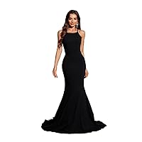 Women's Elegant Floor-Length Formal Dresses 2024 Halter Neck Sexy Party Gown Mermaid Corset Prom Dresses Evening Dress