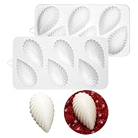 TUKE Sea Shell Silicone Molds Non-Stick Food Grade Silicone Mold Baking Mould Reusable Candy Mold for Jelly, Homemade Treats, Candy, Chocolate,Candle,Lacquer Seal Making Supplies (Sea Shell C)