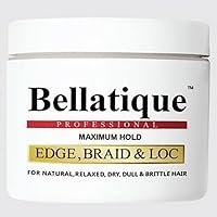 Edge, Braid, & Loc Maximum Hold Edge Control & Braiding Gel for Natural, Relaxed, Dry, Dull, & Brittle Hair - No Flaking, No Whitening, Fast Drying, High Shine, Maximum Hold