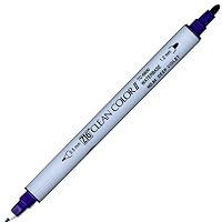 Kuretake Fude Brush Pen Twin ZIG Clean Color II, No.84, Deep Violet (TC-6600-084)