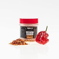 Pepper Joe’s Red Savina Habanero Pepper Flakes – Super Hot Chili Pepper Flakes – 1/2oz Shaker Jar – Pure Crushed Hot Pepper Flakes for Spicy Cooking