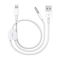 Syncwire Lightning to 3.5mm, 3.3FT, [Apple MFI Certified] Aux Cord for  iPhone, Car Stereo, Compatible with iPhone 14/13/12/11 Pro