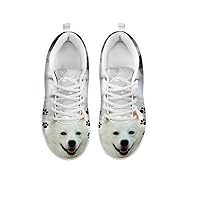 Artist Unknown Cute American Eskimo Dog Print Men's Casual Sneakers