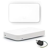 Cisco Meraki Go Corporate Wi-Fi Access Point Indoor + Security Gateway (Small Business, Teleworker Router & Firewall) + Dedicated Outlet Converter Adapter (3 Pin to 2 Pin) [Amazon.co.jp Exclusive]