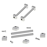 Ewatchparts SCREWS,TUBES PINS BLOCK SET COMPATIBLE WITH CARTIER PASHA WATCH LEATHER STRAP BAND 22MM LUG