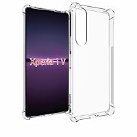 Aikukiki Case for Sony Xperia 1 V,Sony Xperia 1 V 5G Case,TPU Soft Silicone Bumpers Protective Cover Anti-Scratch Shockproof Phone Case for Sony Xperia 1 V 5G 2023 (Clear)