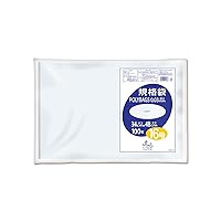 Ordy L03-16 Food Storage Plastic Bags, Standard Bags, Transparent, No. 16, Width 13.4 x Height 18.9 inches (34 x 48 cm), Thickness 0.001 inches (0.03 mm), Pack of 100, Food Sanitation Law Compliant