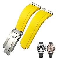 20mm 21mm Rubber Short Buckle Watchband Fit For Rolex Daytona Submariner Role OYSTERFLEX Yacht Master Small Wrist Silicone Strap