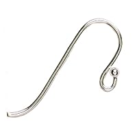 Cousin Sterling Silver Earwire - 8pc, Small Ball Hooked Earring