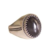 925 Sterling silver unisex Ring, Sapphire black star Natural Gemstone, Free Express Shipping