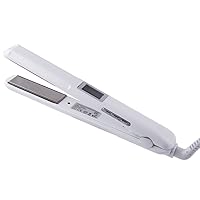 Infrared Hair Care Iron, Improvement Cold Iron Hair Care Treatment, Recovers the damaged hair Hair Treament Styler (With Screen), White