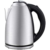 Electric Kettle 304 Stainless Steel Cordless Kettle with 1500 Watts 1.8L Boil-Dry Protection