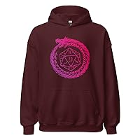 | Ouroboros Dragon Hoodie (Unisex) | Tabletop Roleplaying Game Gift, Dragon Dungeon Shirt