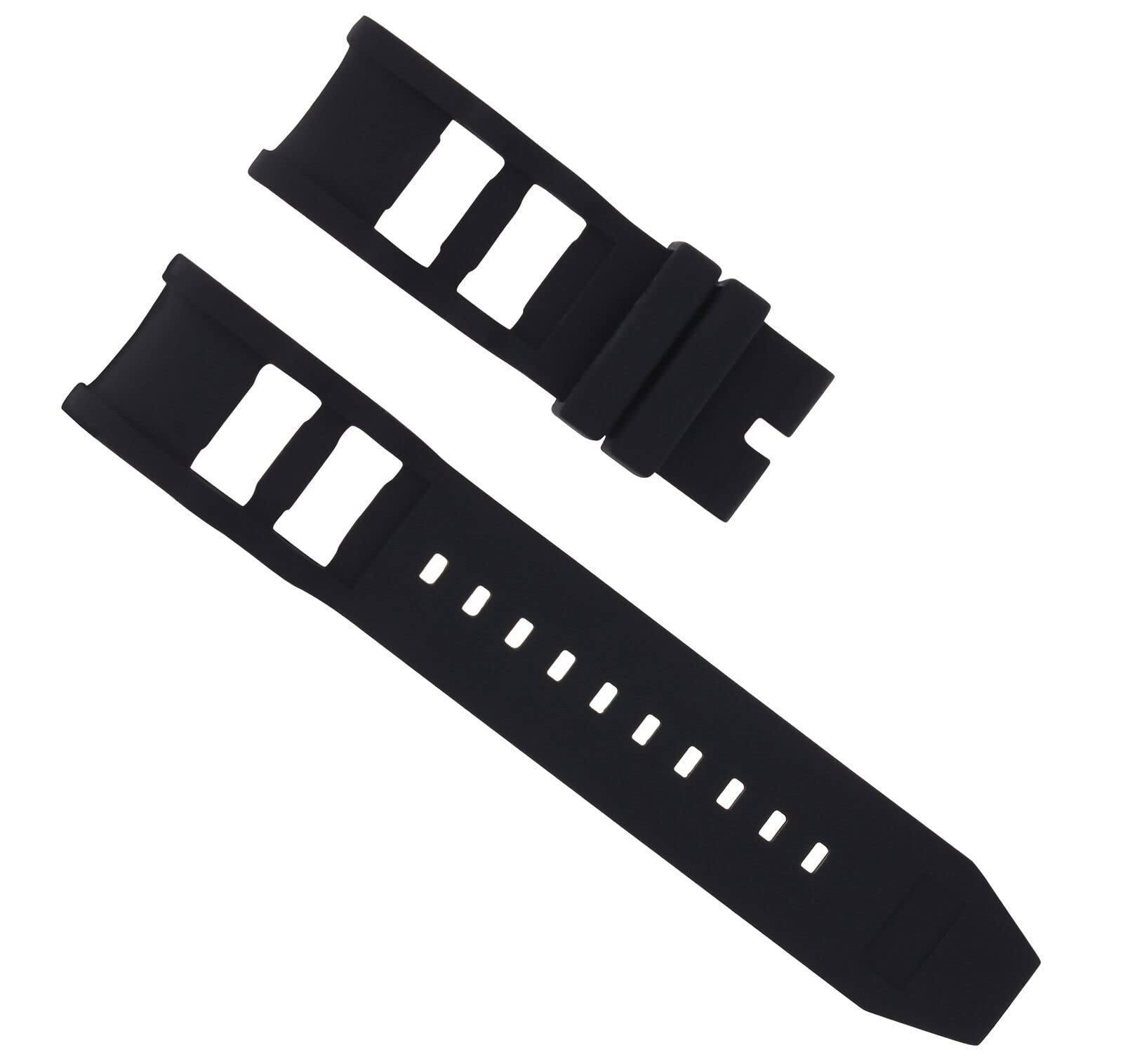 Ewatchparts RUBBER WATCH BAND STRAP COMPATIBLE WITH INVICTA RUSSIAN DIVER 1201 1805 1845 1959 26MM