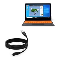 BoxWave Cable Compatible with Kano PC Touchscreen Laptop and Tablet 1110-01 (11.6 in) - DirectSync - USB 3.0 A to USB 3.1 Type C, USB C Charge and Sync Cable - 6ft - Black