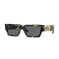 Versace VE4459 Rectangle Sunglasses for Men for Women + BUNDLE With Designer iWear Complimentary Eyewear Kit