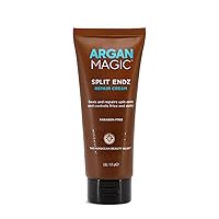 Argan Magic Split Endz Cream - Instantly Binds Frayed and Separated Ends While Preventing Future Breakage | Controls Frizz | Made in USA, Paraben Free, Cruelty Free (6 oz)