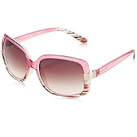 TAHARI Women's Th124 Oversized 100% Uv400 Protective Rectangular Sunglasses. Elegant Gifts for Her, 58 Mm