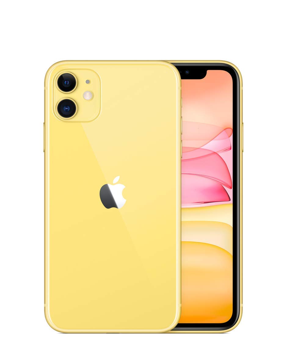 Apple iPhone 11, 64GB, Yellow - Fully Unlocked (Renewed Premium)