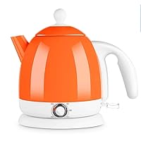 Kettles,Kettle Retro Stainless Steel Electric Water Kettle Withtat Stainless Steel Teapot/Orange