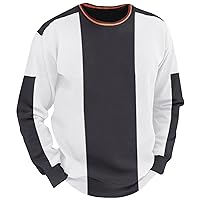 Men Fashion Casual Sweatshirt Large Size Loose 3d Digital Print O Neck Pullover Tops Long Sleeve Retro Tshirt