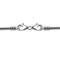 Quiges 925 Sterling Silver Snake Chain 4.2 mm Necklace with Lobster Clasp Length 17
