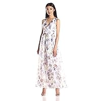 BCBGeneration Women's Floral Embroidered Gown