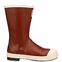 Tingley Pylon MB924B Neoprene Steel Toe Boot (12-1/2 Inch) With Safety-Loc Outsole, Men's 14, Brick Red Upper - Brown Sole