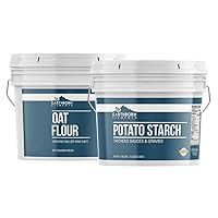 Earthborn Elements Potato Starch and Oat Flour Bundle, Various Sizes, Gluten-Free Baking, Bulk Size