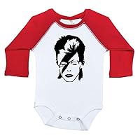 Ziggy Stardust Baby Outfit/Bowie/90's Punk Rock Raglan Onesie