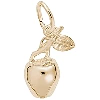 Rembrandt Charms Apple Charm, 10K Yellow Gold