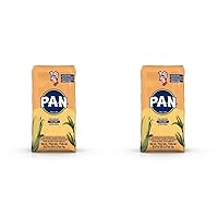 P.A.N. Yellow Corn Meal – Pre-cooked Gluten Free and Kosher Flour for Arepas (2.2 lb/Pack of 2)