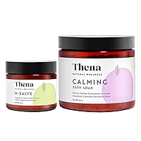 Thena Intense Hemorrhoid Treatment and Organic Calming Bath Soak Bundle