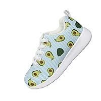 Children Casual Shoes Boys Girls Cute Cartoon Avocado Design Shoes Round Toe Flat Heel Loose Comfortable Casual Sneakers Outdoor Sports
