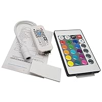 WiFi Wireless RGB LED Smart Controller Working with Android iOS System Mobile Phone App for 5050 3528 LED Light Strip, Fits Alexa,Google Home,IFTTT (RGB)