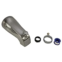 DANCO Bath Tub Spout with Diverter, Brushed Nickel, 1-Pack (89249)