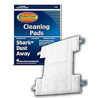 Replacement Cleaning Pads Compatible with Shark Dust Away Steam Mops, Rocket Dust-Away, Rotator, Navigator Lift-Away Pro Vacuum, Ultra Light Stick Vacuum, Hv300 Series 4 Pack