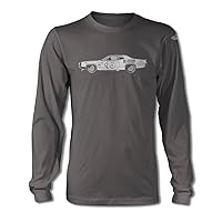 1972 Plymouth Road Runner R. Petty - NASCAR T-Shirt - Long Sleeves - Side View