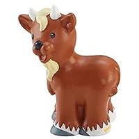 Mattel Replacement Part for Fisher-Price Little People Playset - CHD20 ~ Replacement Brown Goat with Horns Figure ~ Works with Fisher-Price Farm Playset and Other Playsets as Well!
