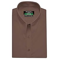 Spear Long Pointed Collar Vintage Dark Brown Men's Cotton Dress Shirt Goodfellas