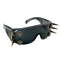 Cool Metal Spike Studded Rock Skull Sunglasses Goth Steam Punk Goggles Cosplay Glasses