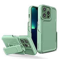 Detachable Kickstand Holster Clipper Back Cover Anti-Scratch Premium Case for iPhone 14 Pro Max 6.7 inch