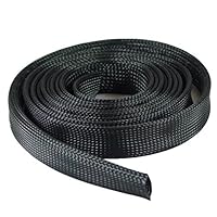ACCL Expandable Braided Cable Sock Black 1/2